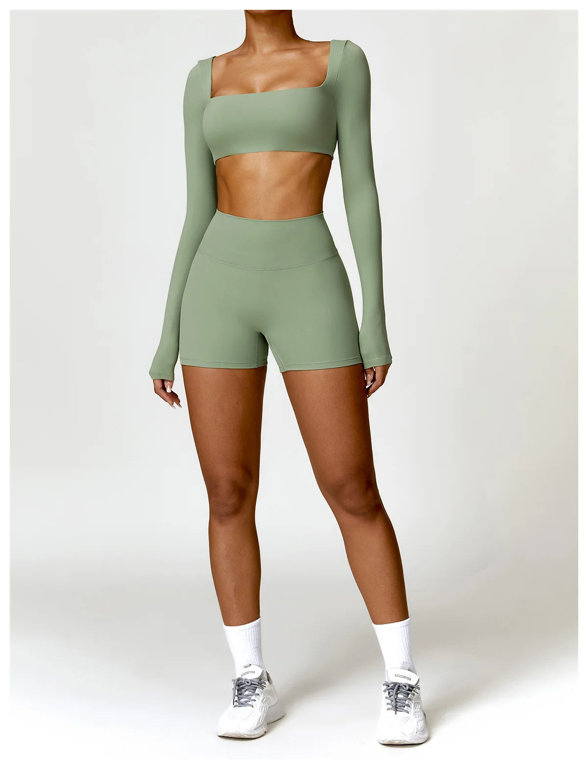 Women Yoga Tracksuit Set Long Sleeve