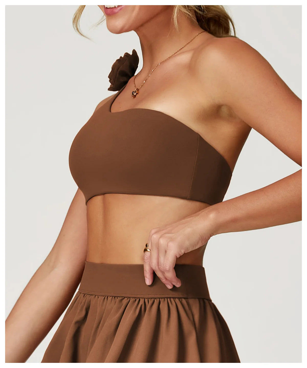 Women Sports Bra One Shoulder Vest