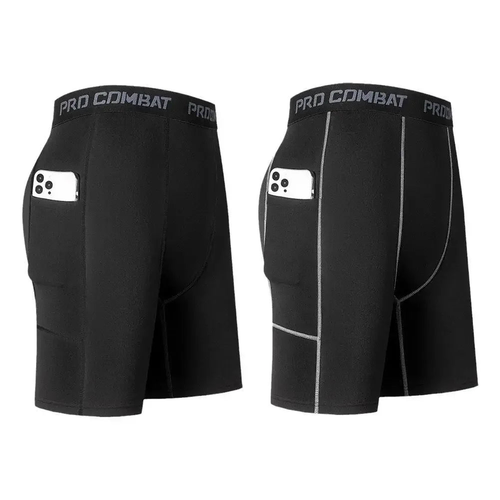 Men Compression Shorts Gym Training