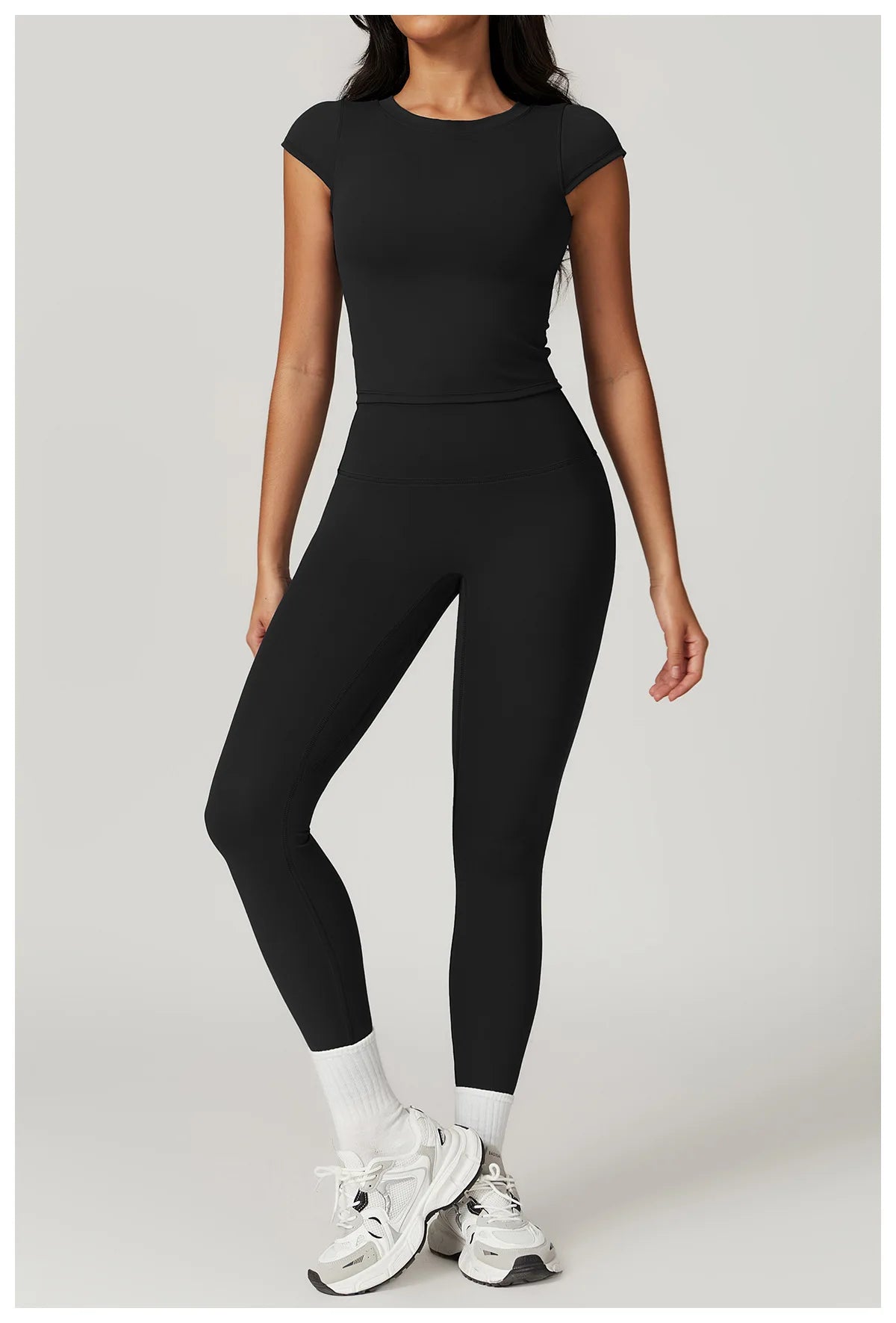 Women Yoga Set Leggings Skirt