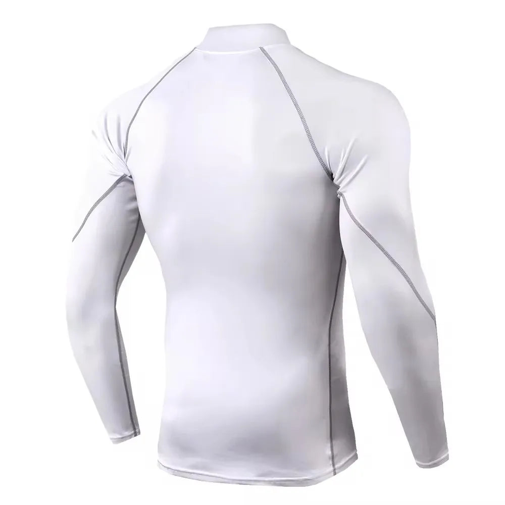 Men Swimming Tights Rash Guard Set