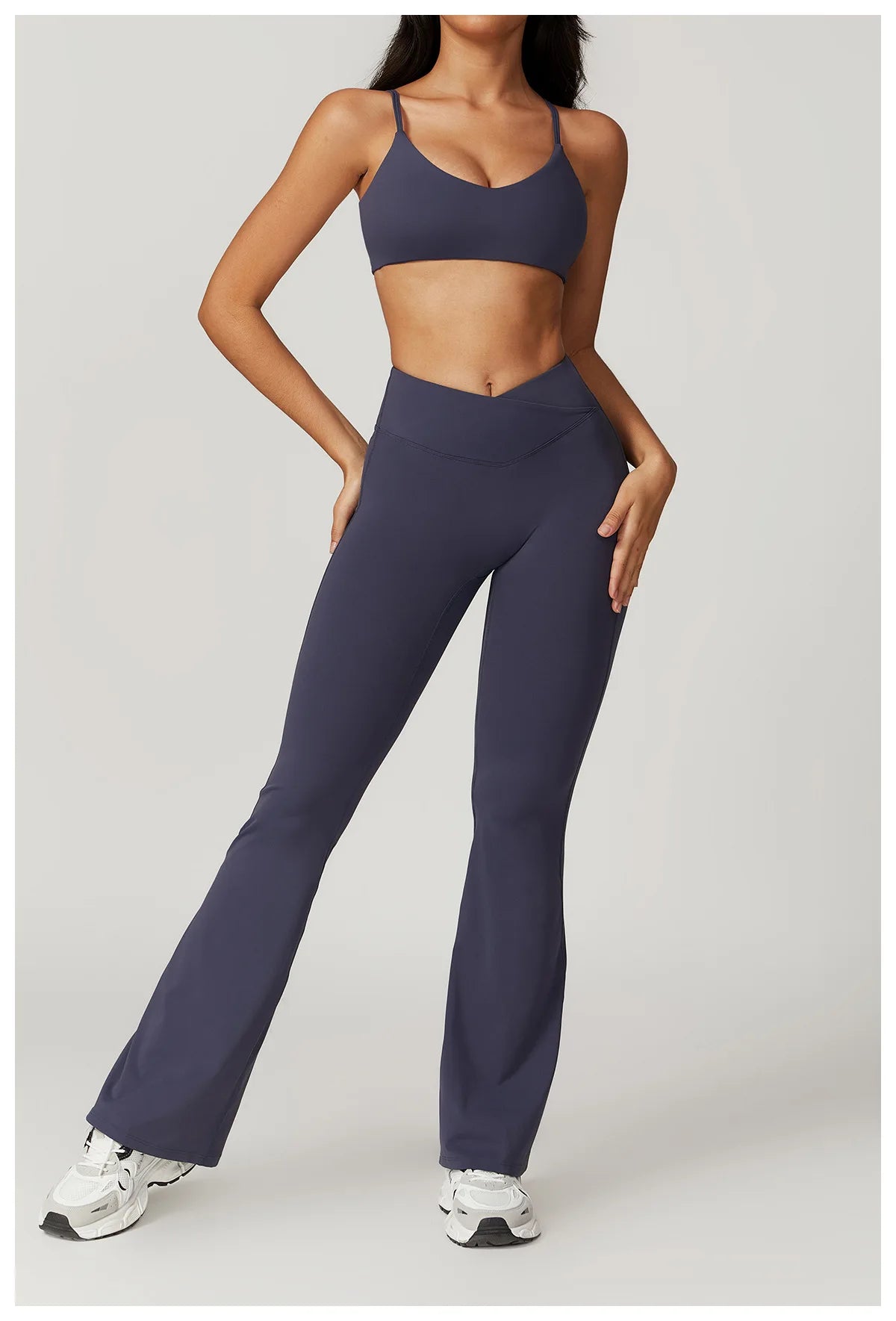 Women Yoga Set Crop Top Leggings