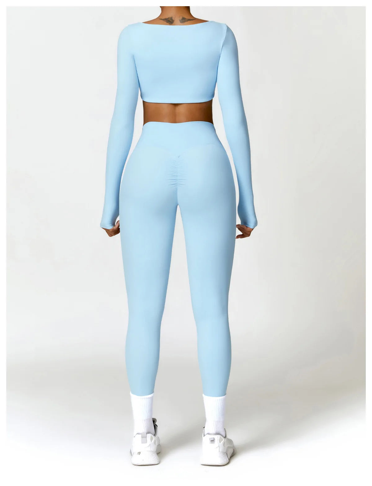 Women Yoga Tracksuit Set Long Sleeve