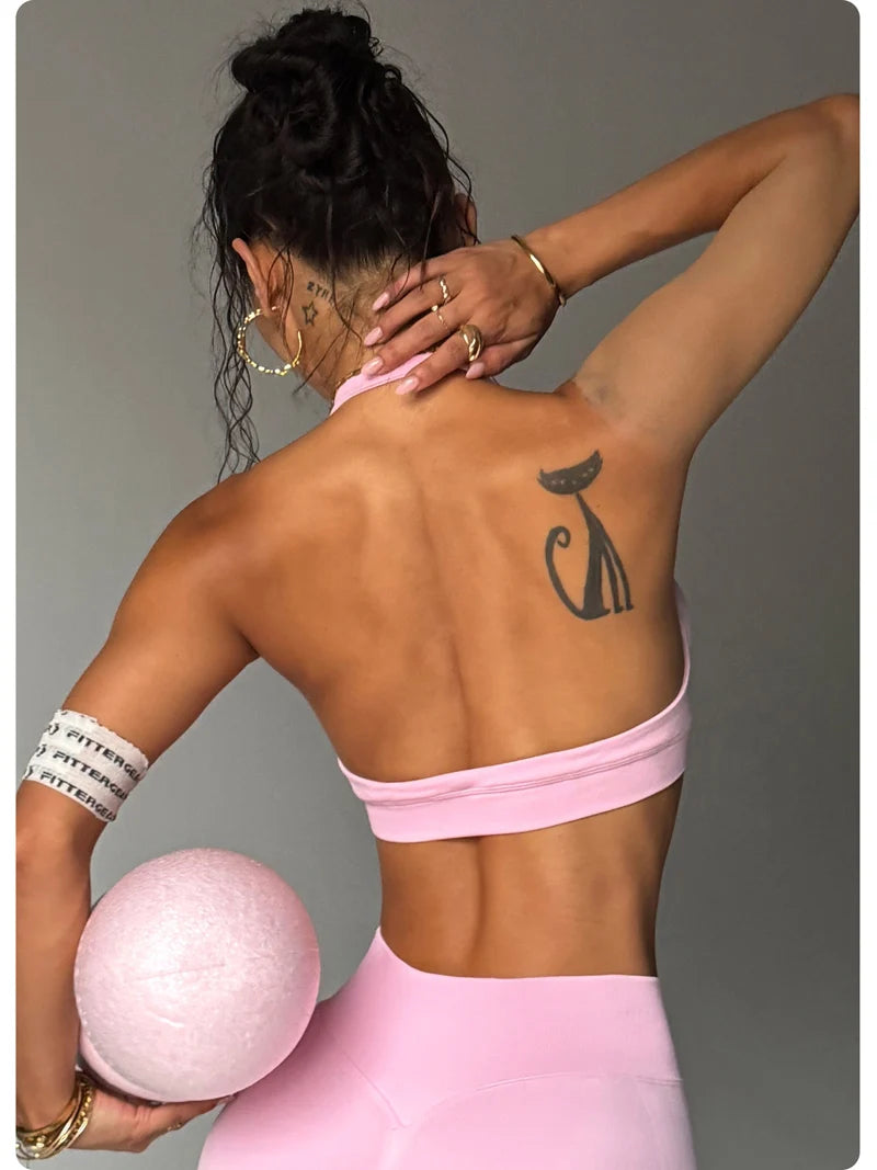 Women Sports Bra Halter Crop