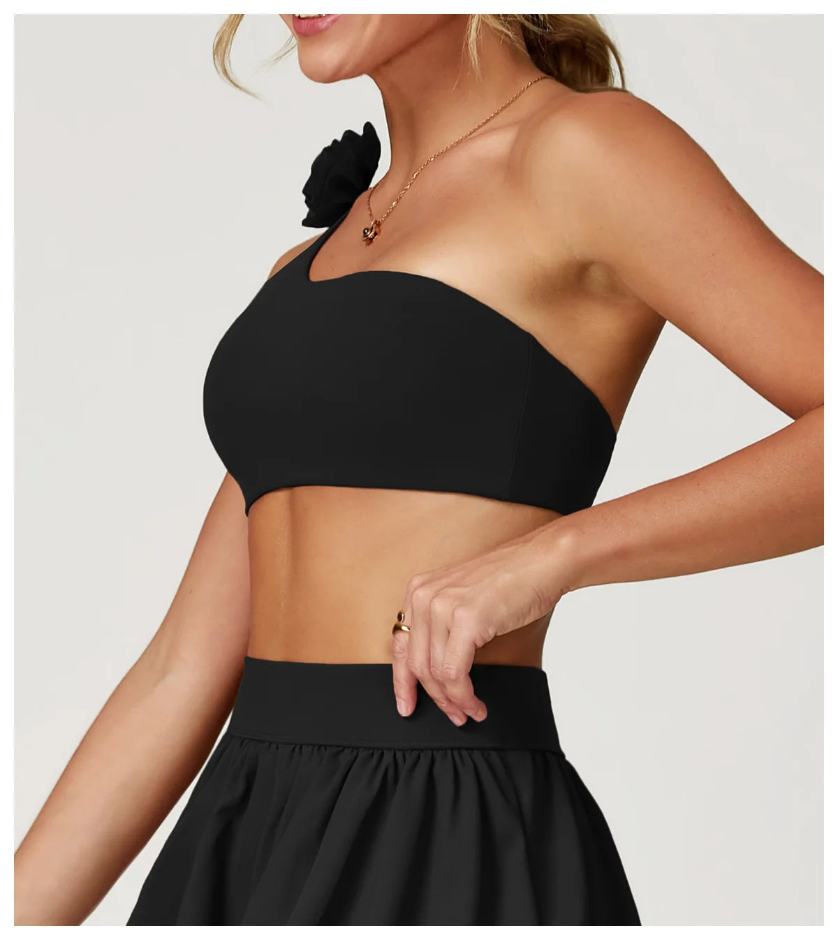 Women Sports Bra One Shoulder Vest