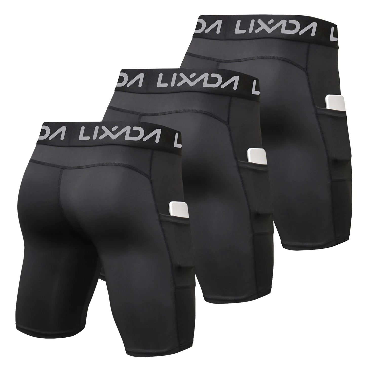 Men Sports Shorts Workout 3 Pack