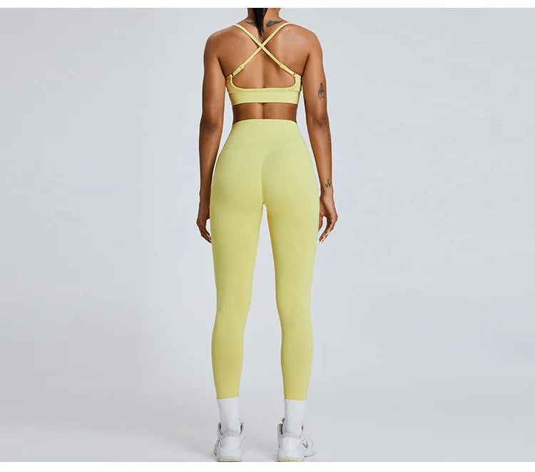 Women Fitness Suit Sports Bra Leggings