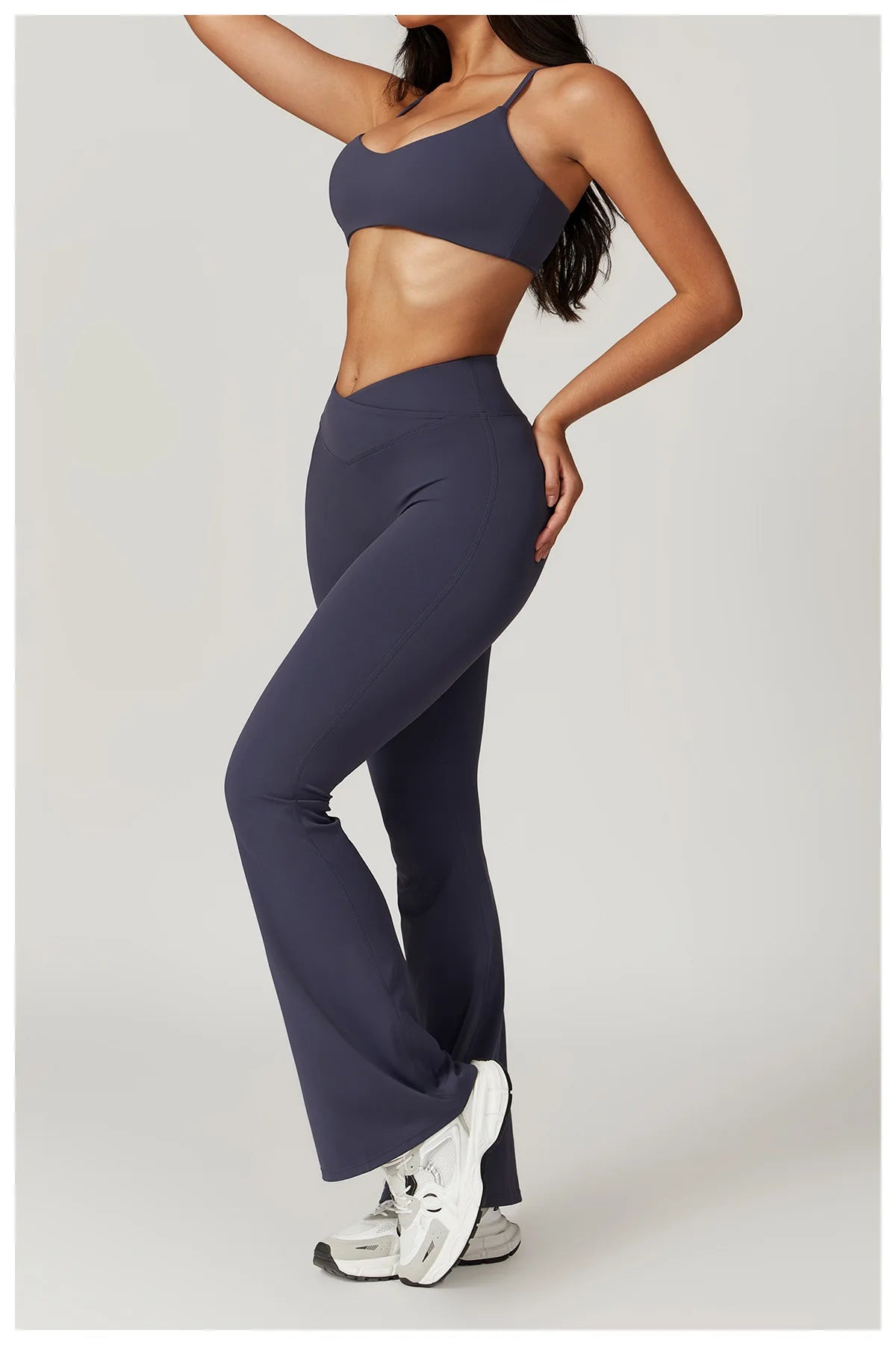 Women Yoga Set Crop Top Leggings