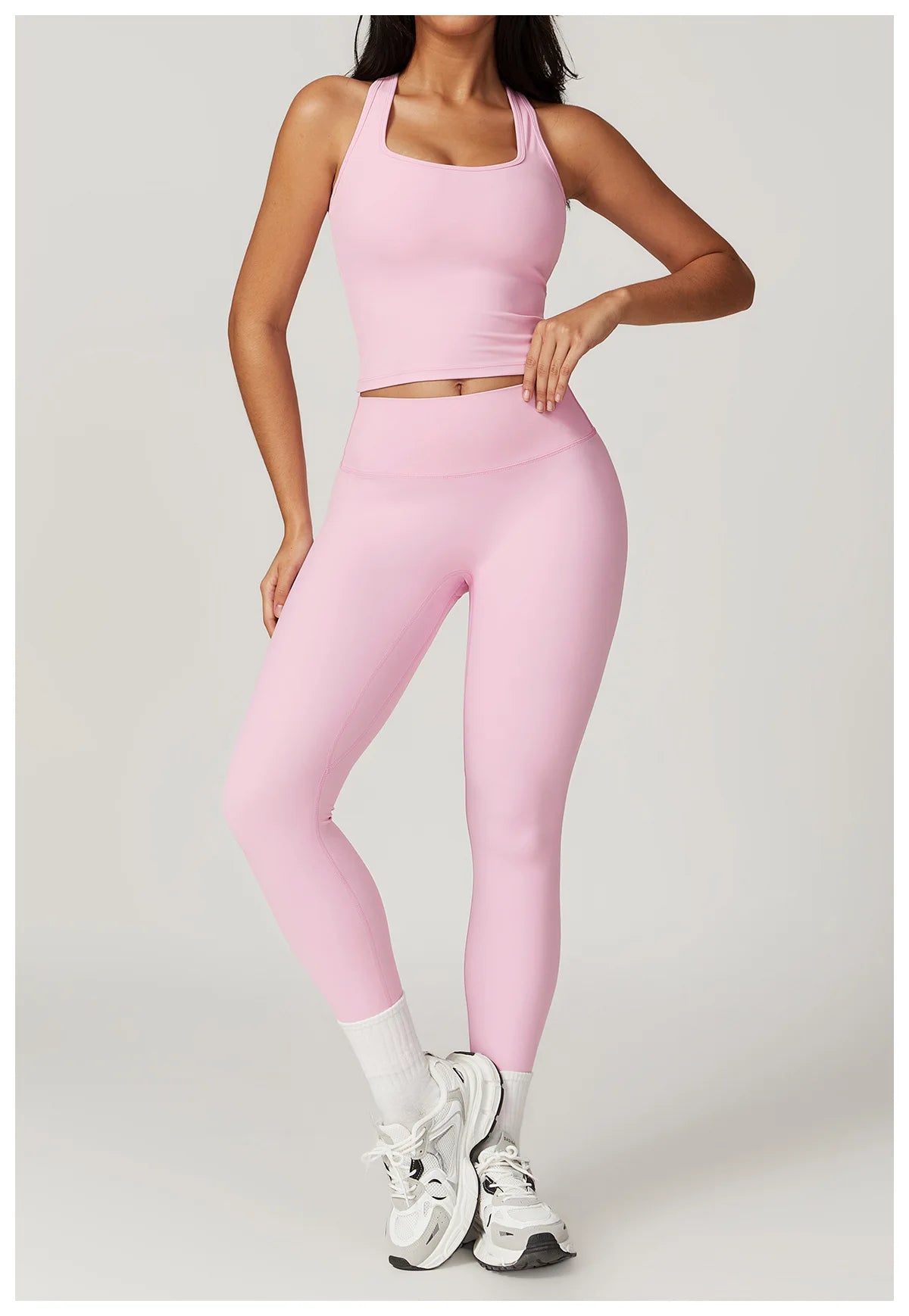 Women Yoga Set Leggings Skirt