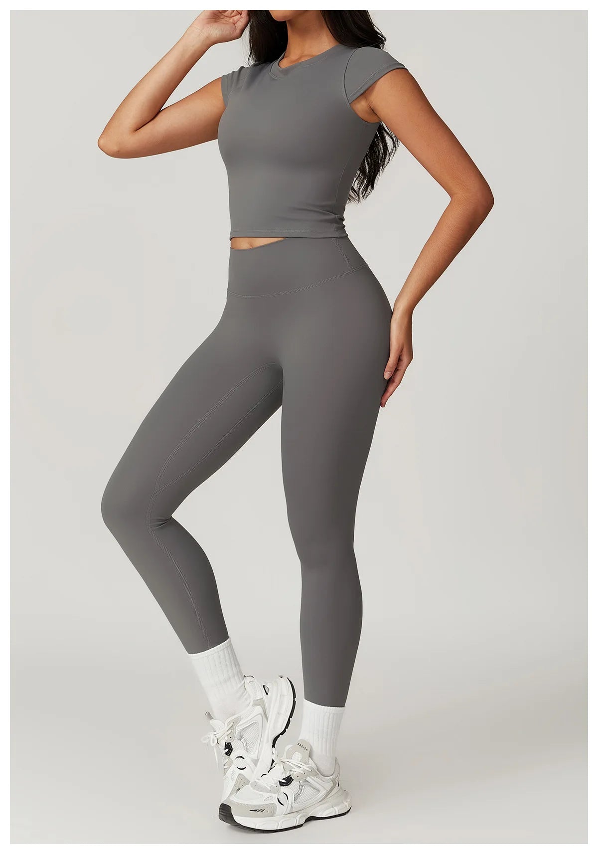 Women Yoga Set Leggings Skirt