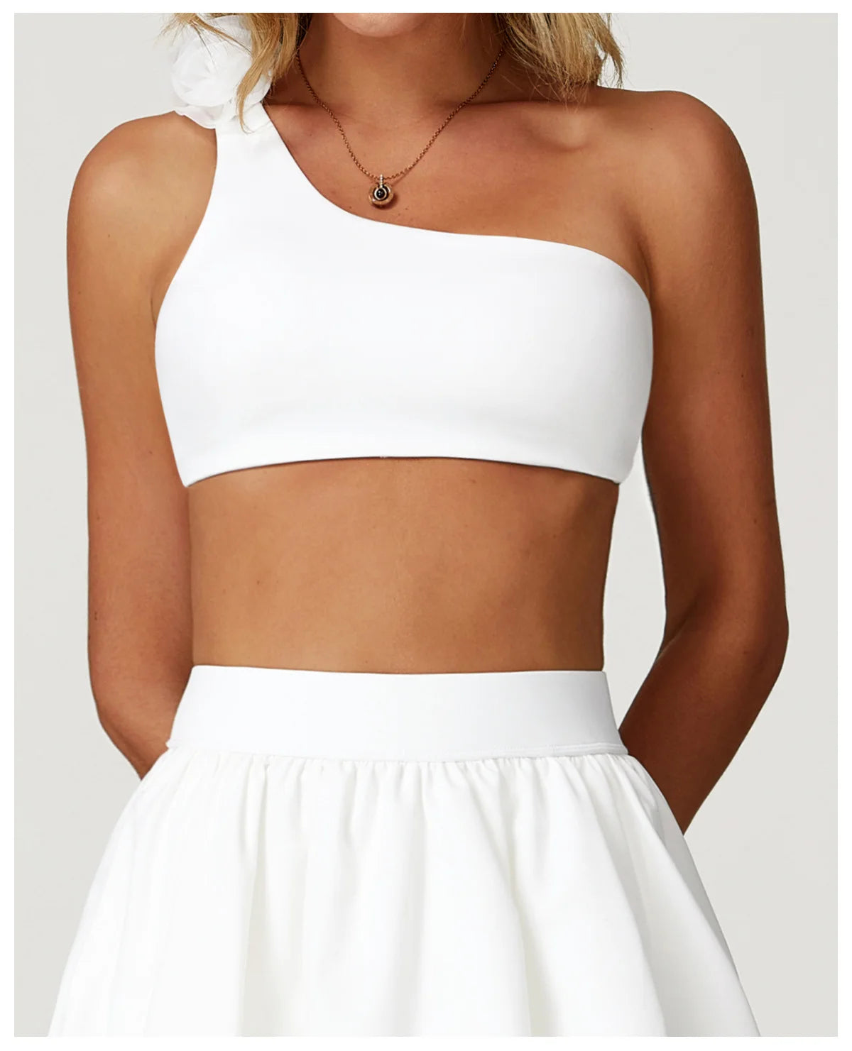 Women Sports Bra One Shoulder Vest