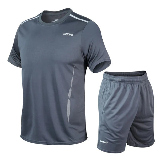 Men Running Set Shirt Shorts