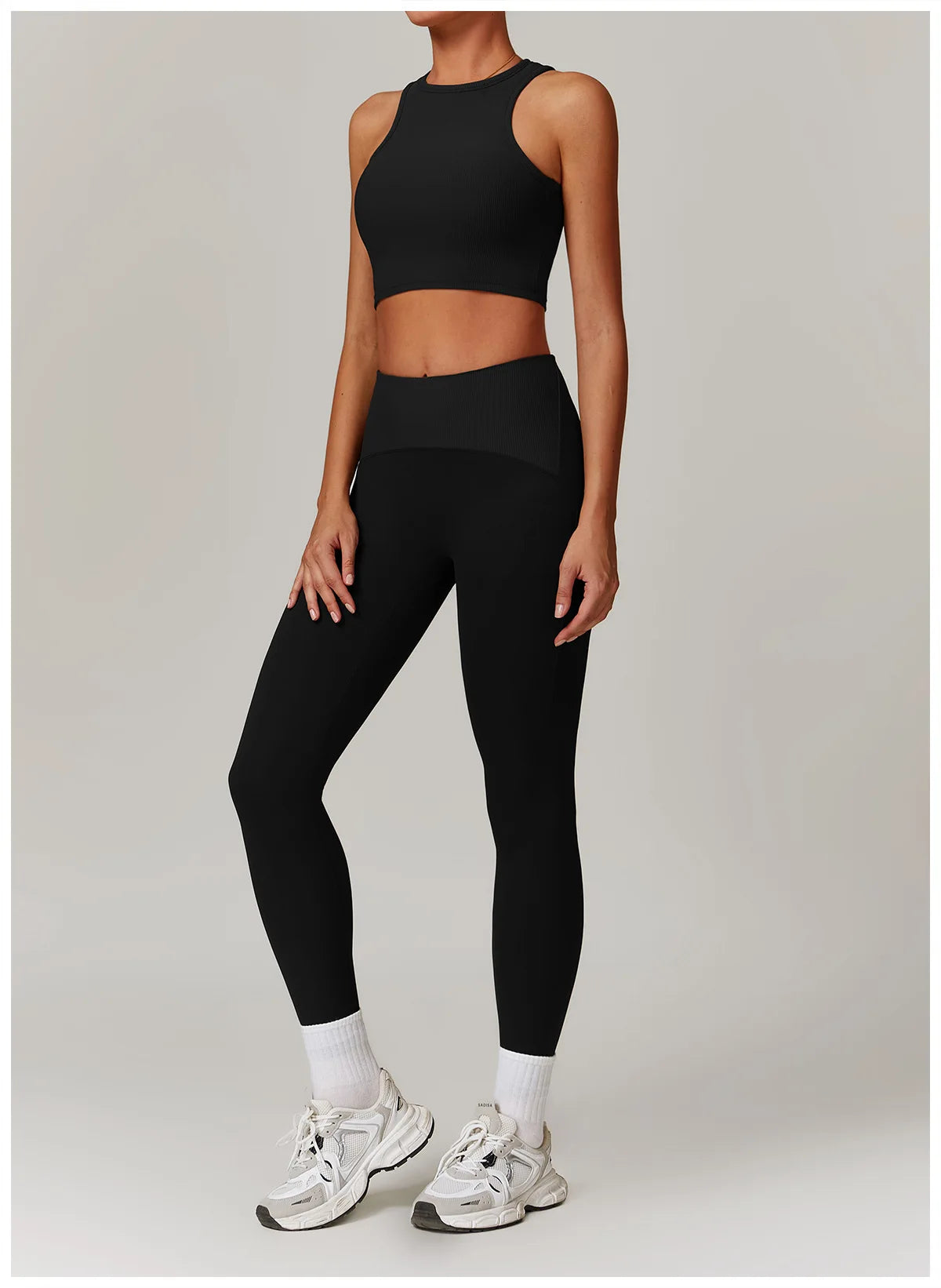 Women Yoga Set Jacket Bra Leggings