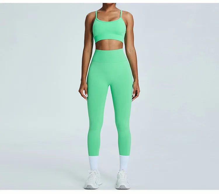 Women Fitness Suit Sports Bra Leggings