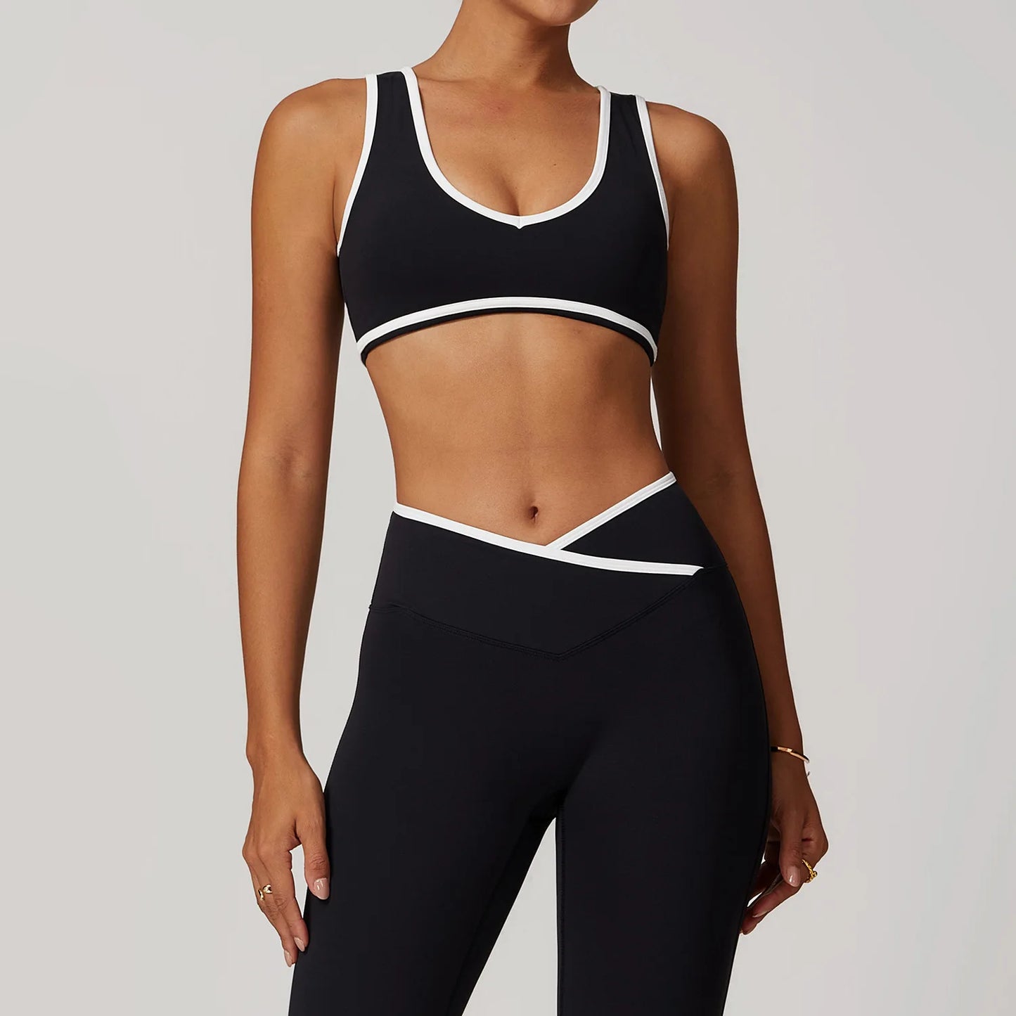 Women Yoga Set Tracksuit Vest Leggings