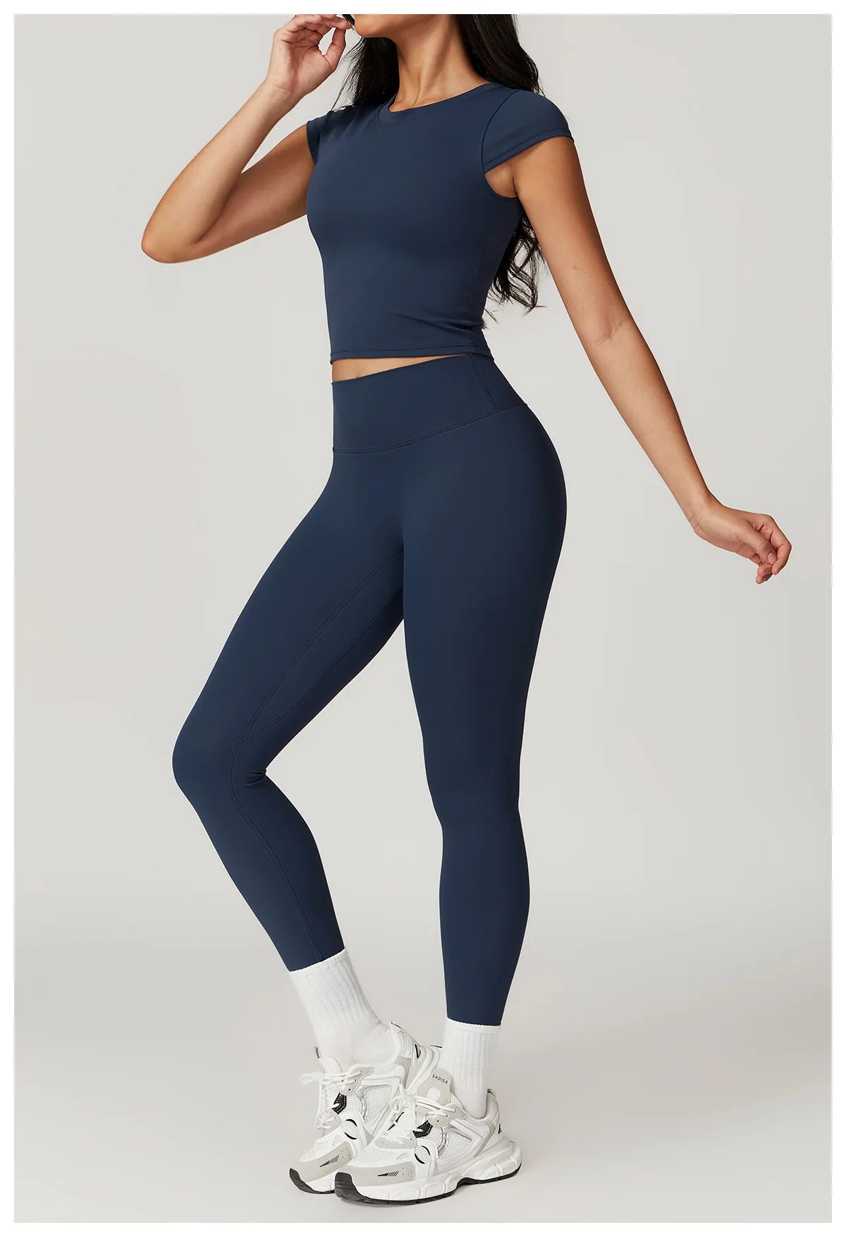 Women Yoga Set Leggings Skirt