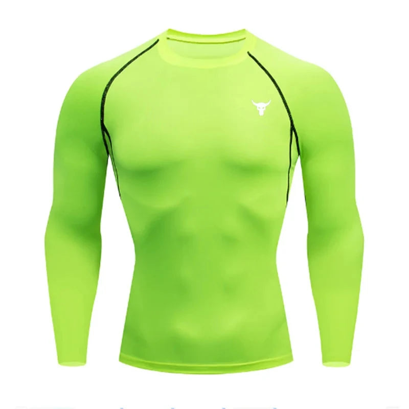 Men Compression Shirt Long Sleeve
