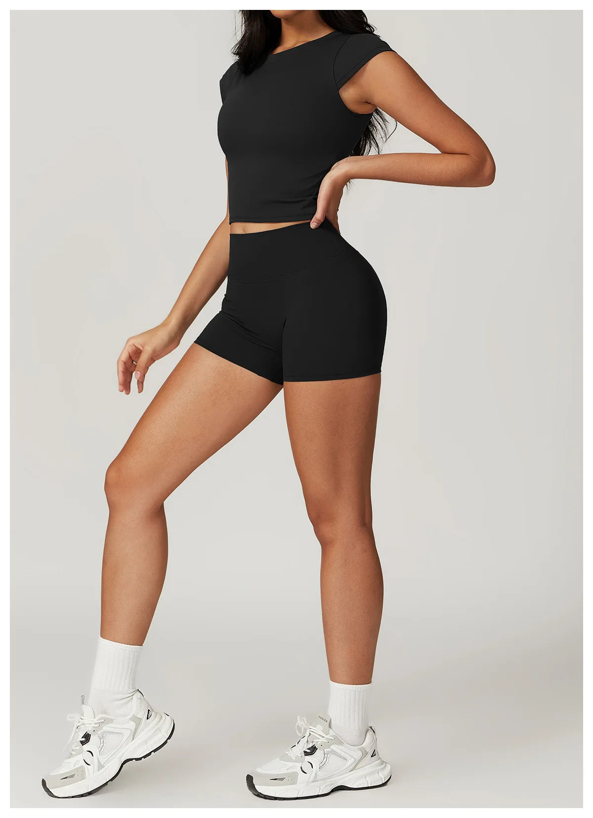 Women Yoga Set Leggings Skirt