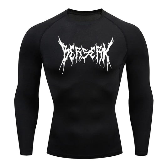 Men Compression Shirt Gym Rash Guard
