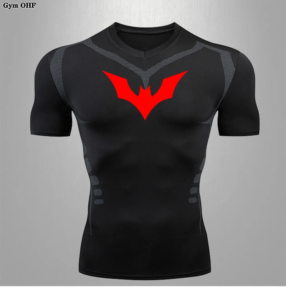 Men Compression T Shirt Short Sleeve