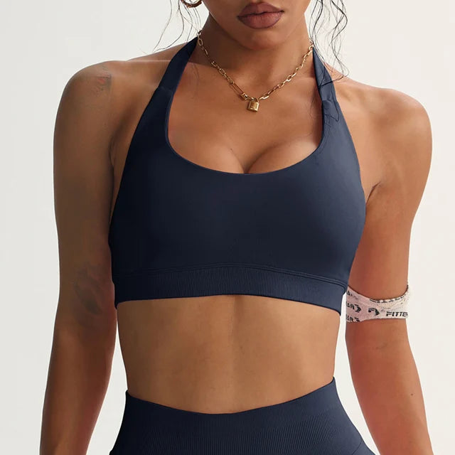 Women Sports Bra Halter Crop