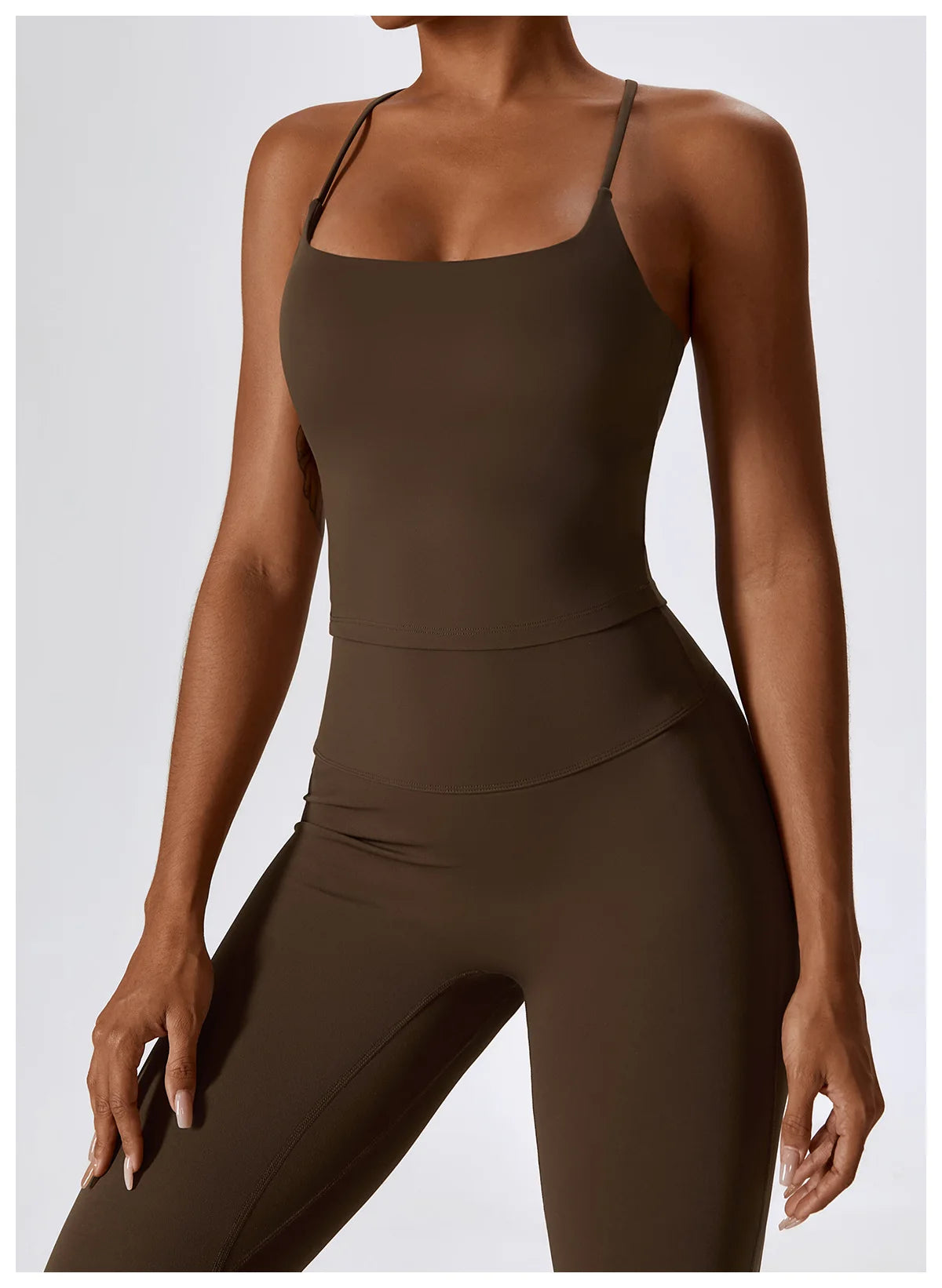 Women Tracksuit Yoga Set Crop Leggings