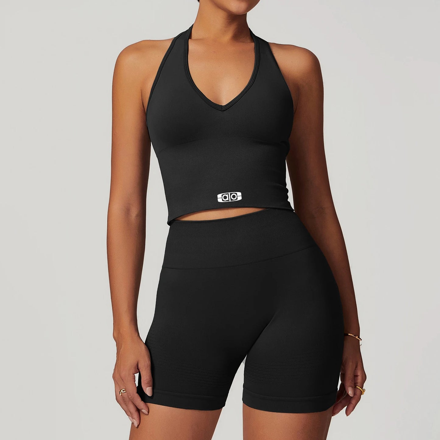 Women Yoga Set Seamless Backless