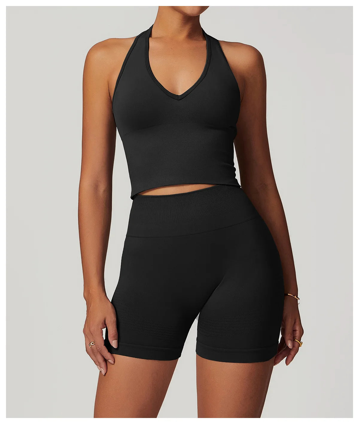 Women Sports Bra Hanging Neck Push Up