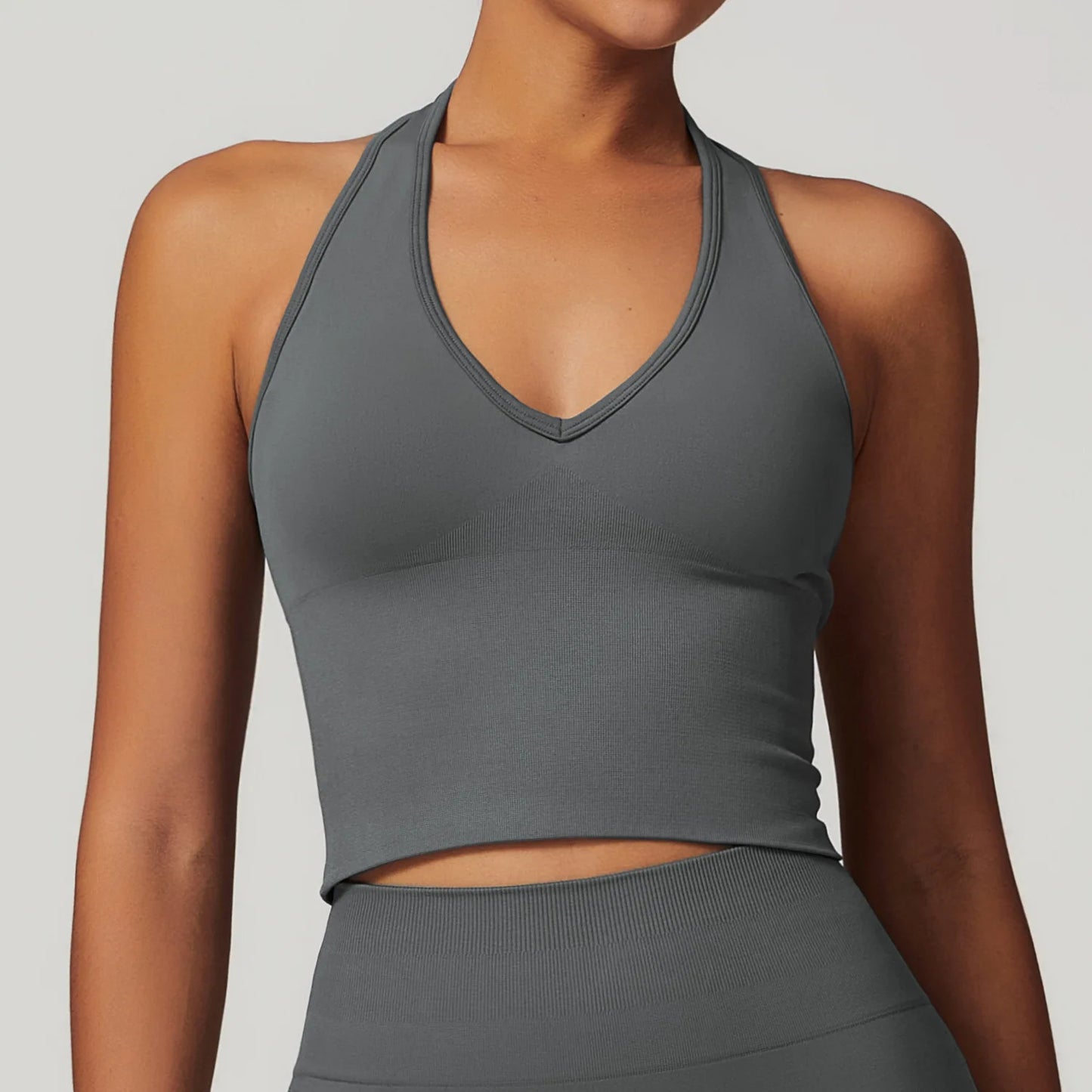 Women Sports Bra Hanging Neck Push Up