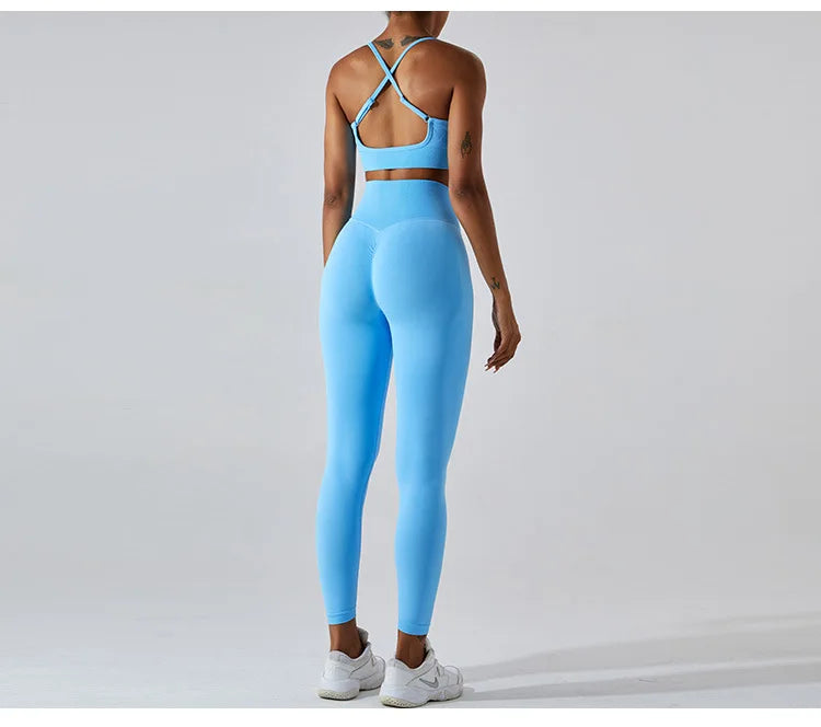 Women Fitness Suit Sports Bra Leggings