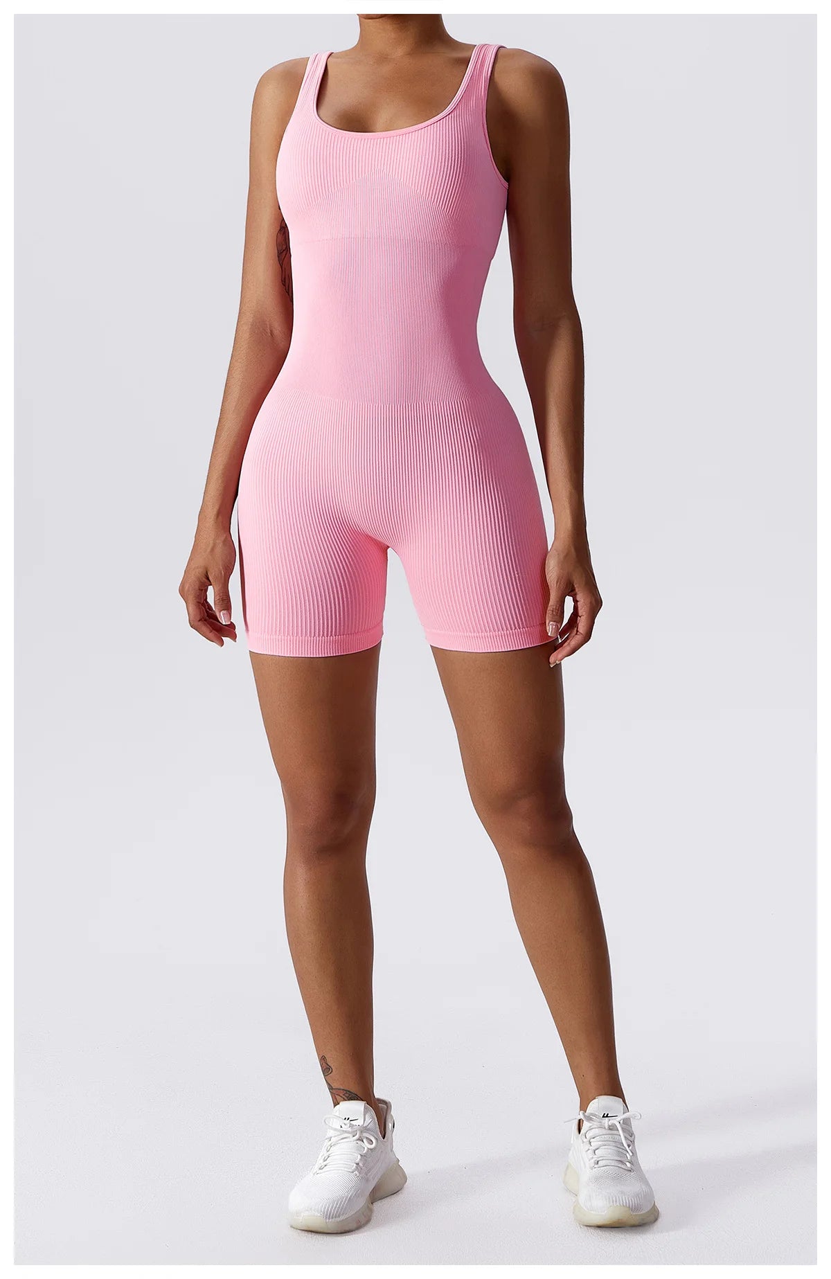 Women Jumpsuit Ribbed Yoga Tracksuit