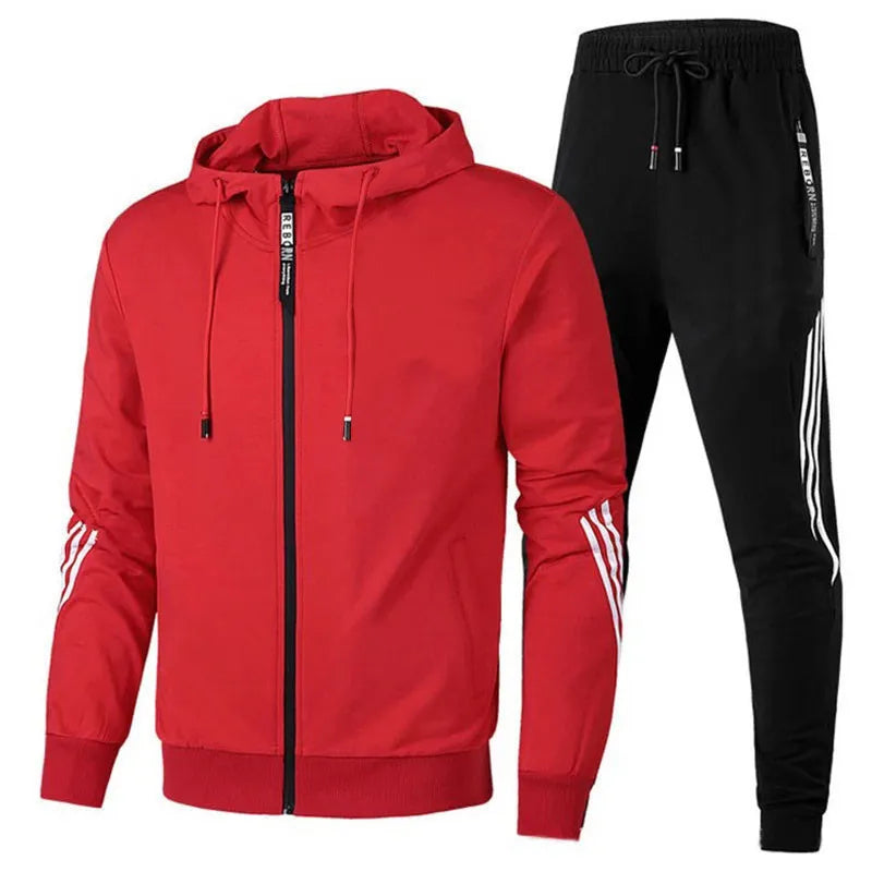 Men Tracksuit Hoodie Pants Set
