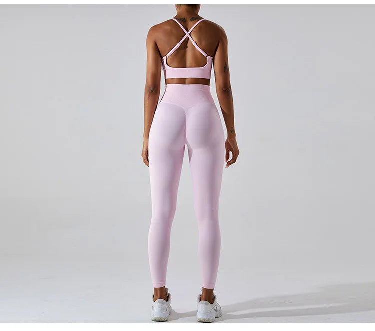 Women Fitness Suit Sports Bra Leggings