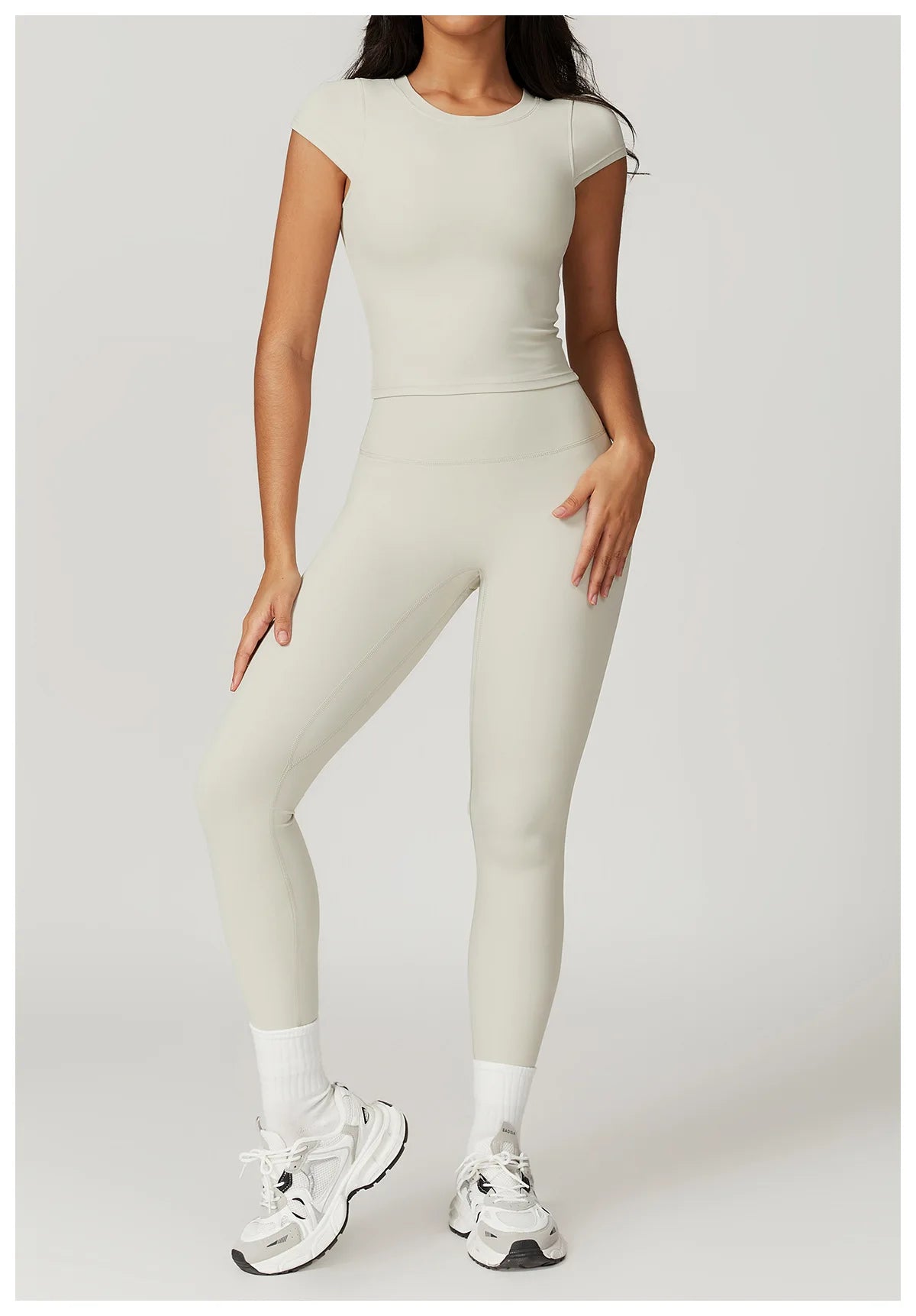 Women Yoga Set Leggings Skirt