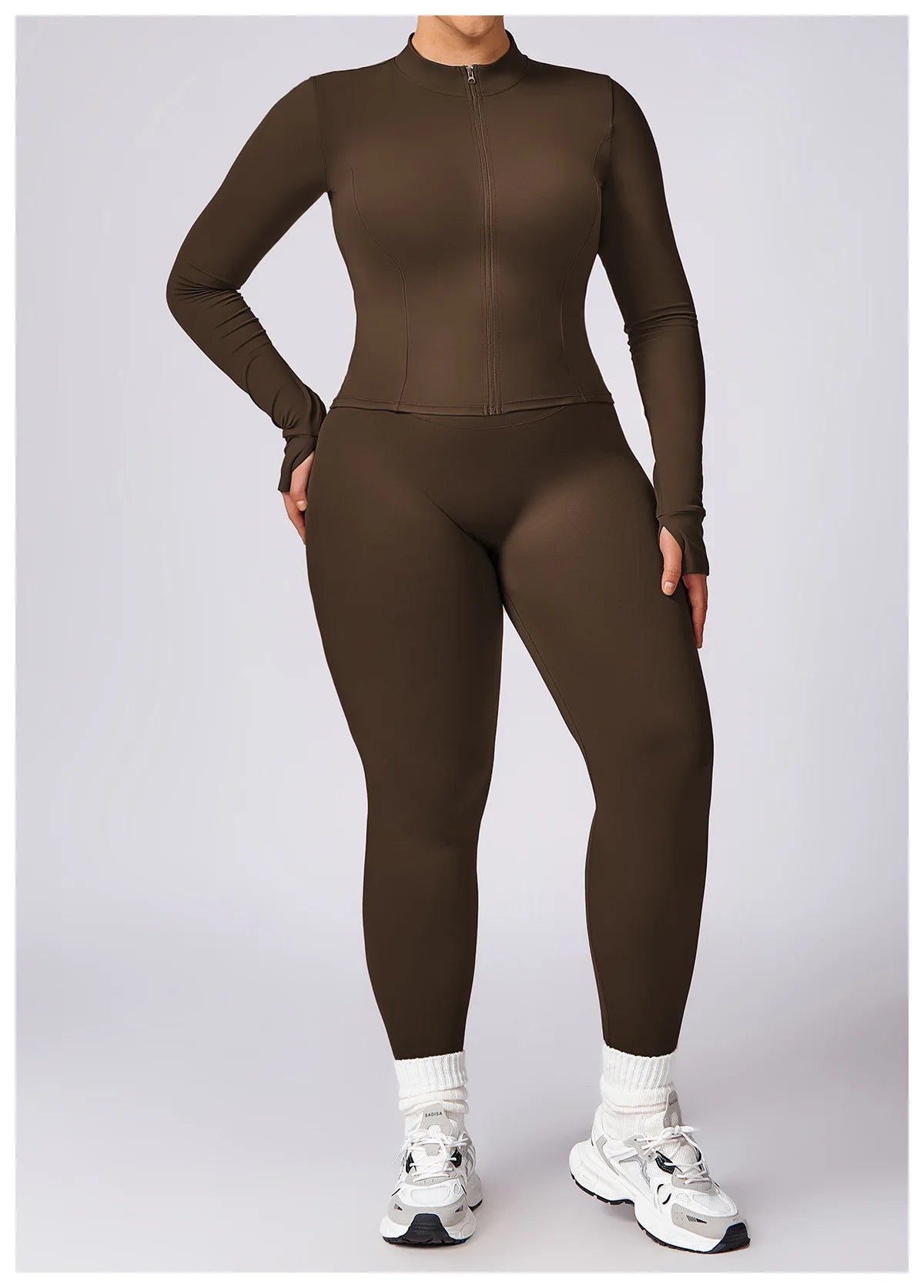 Women Yoga Set Plus Size Two Piece