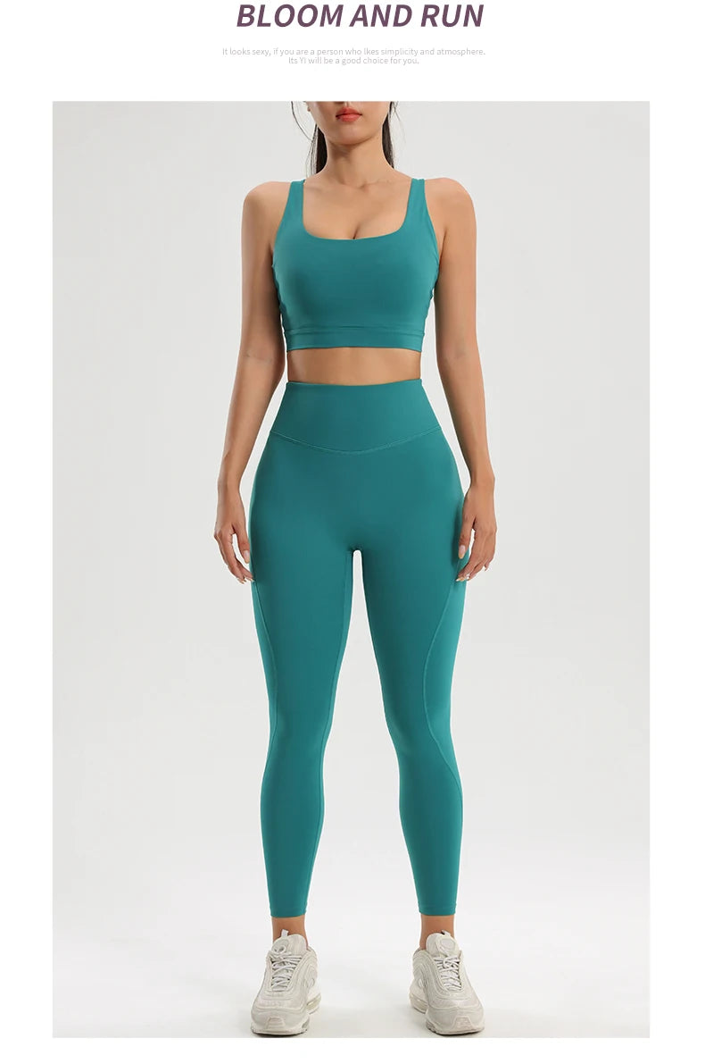 Women Yoga Set Bra Pants