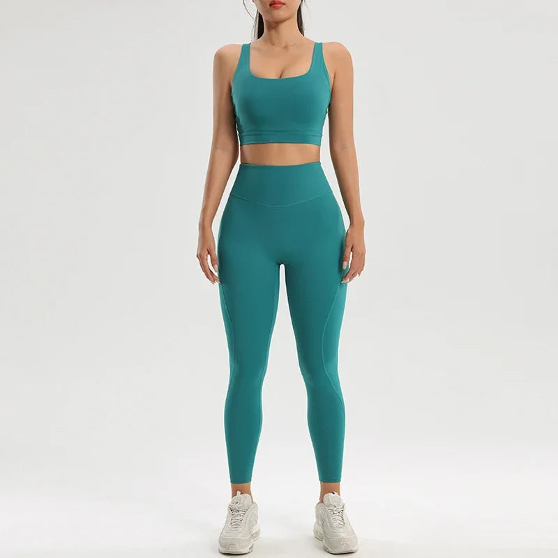 Women Yoga Set Bra Pants