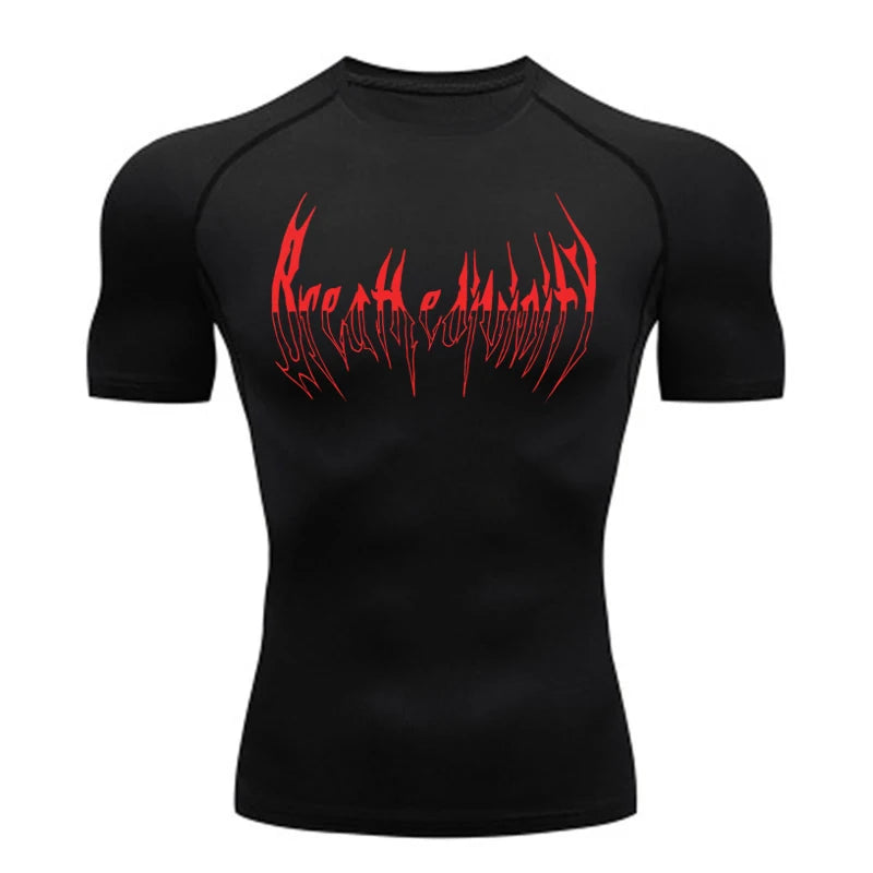 Men Compression Shirt Black Long Sleeve