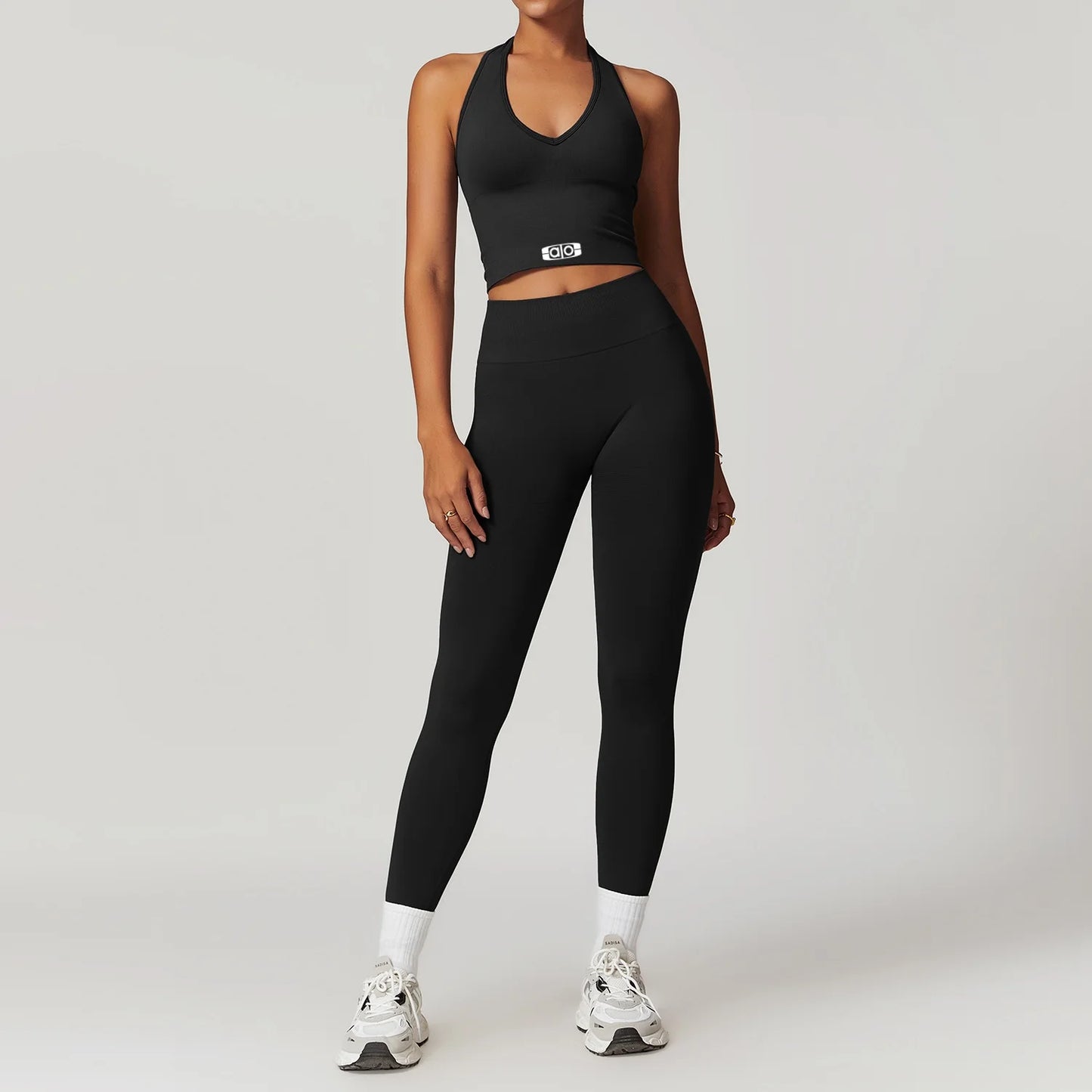 Women Yoga Set Seamless Backless