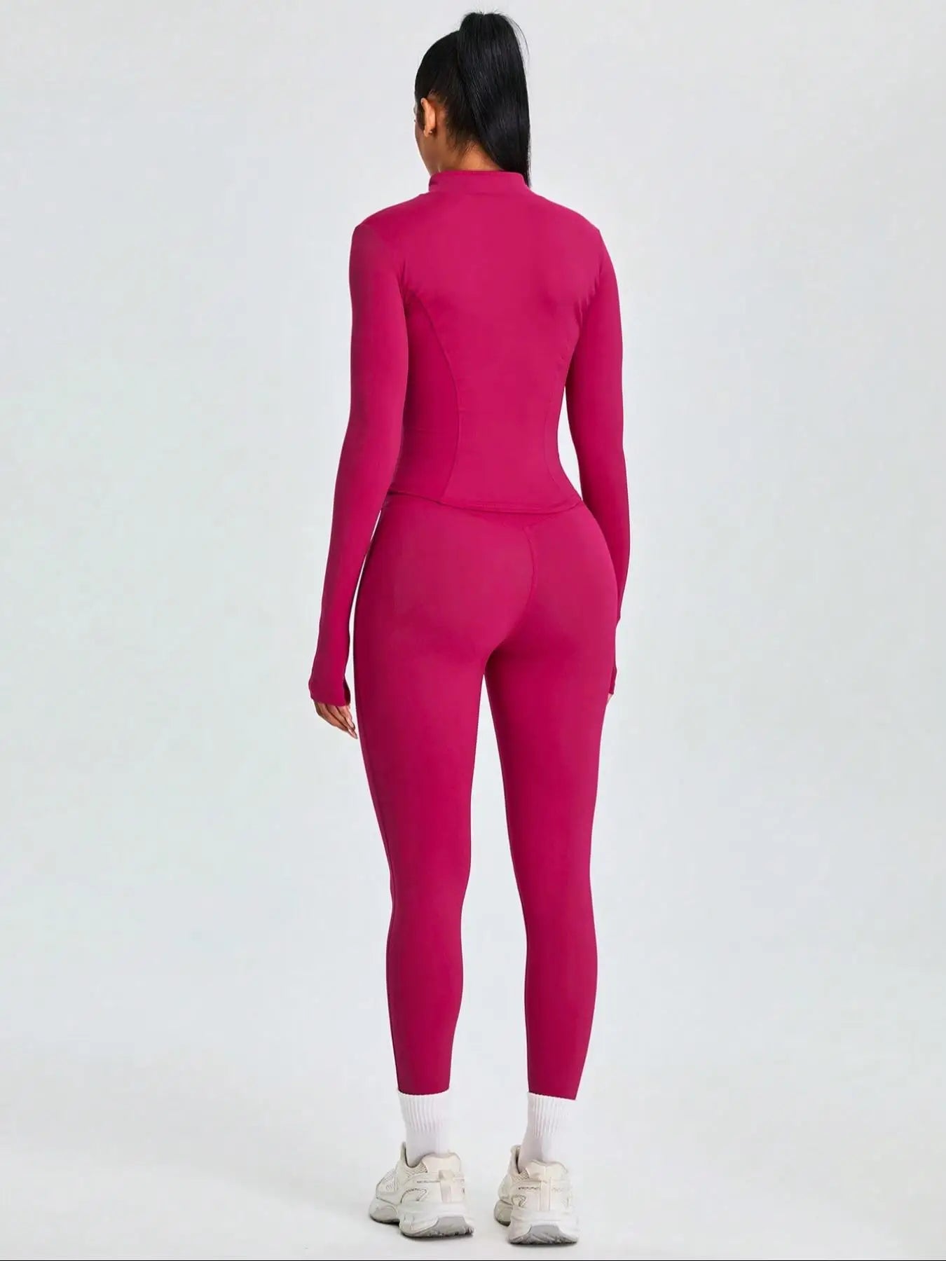 Women Tracksuit Zip Jacket Leggings Set