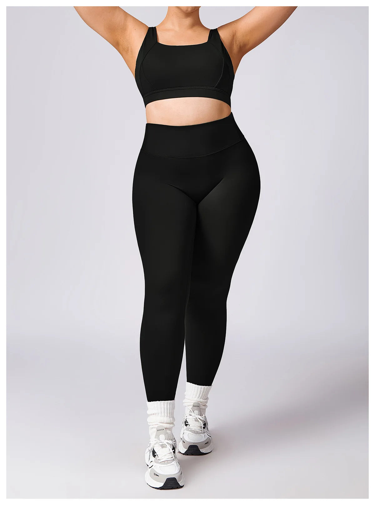 Women Yoga Set Plus Size Two Piece