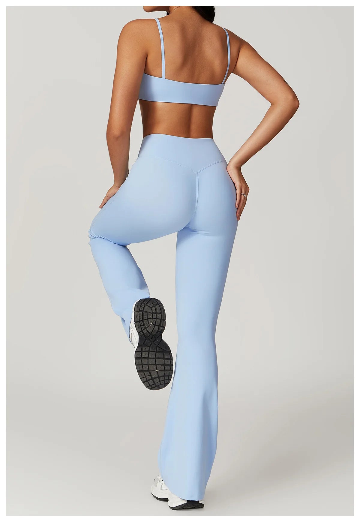 Women Yoga Set Crop Top Leggings