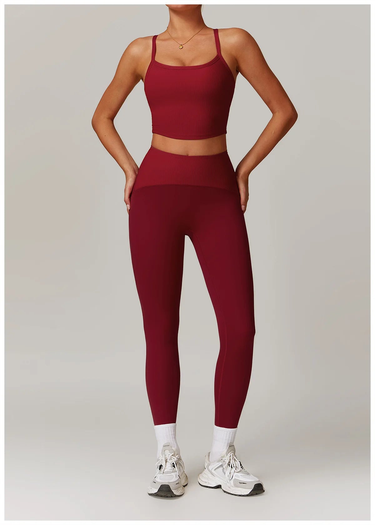Women Yoga Set Jacket Bra Leggings