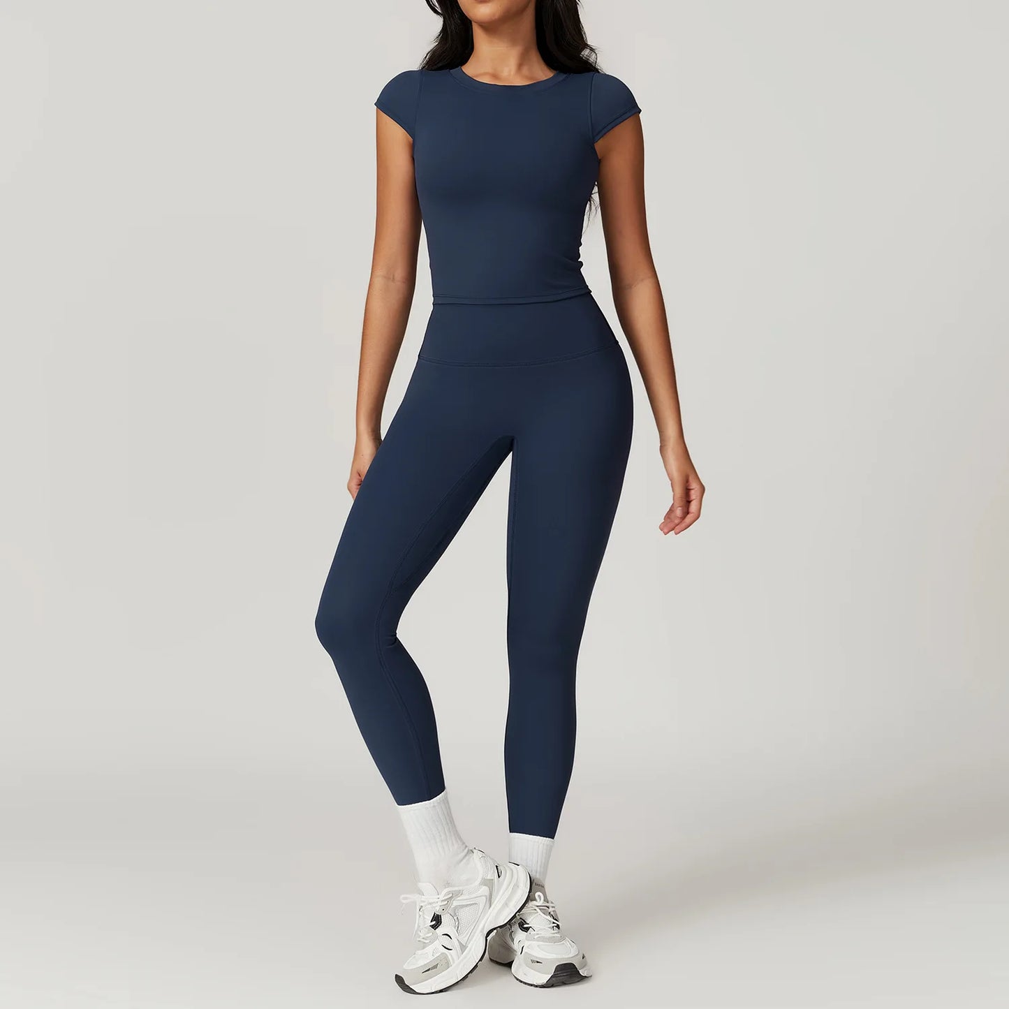 Women Yoga Set Leggings Skirt
