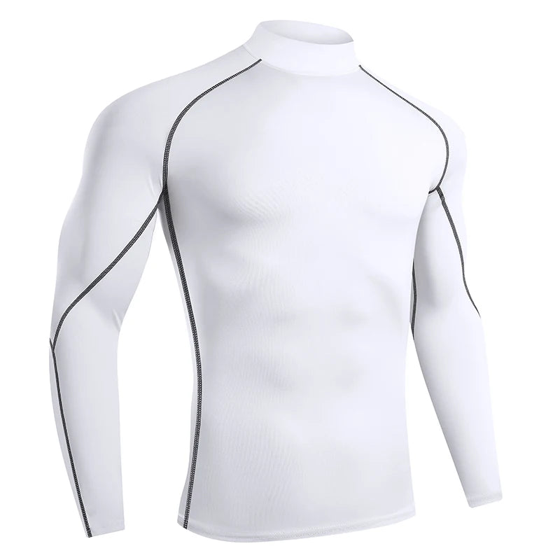 Men Running Compression Shirt Long Sleeve