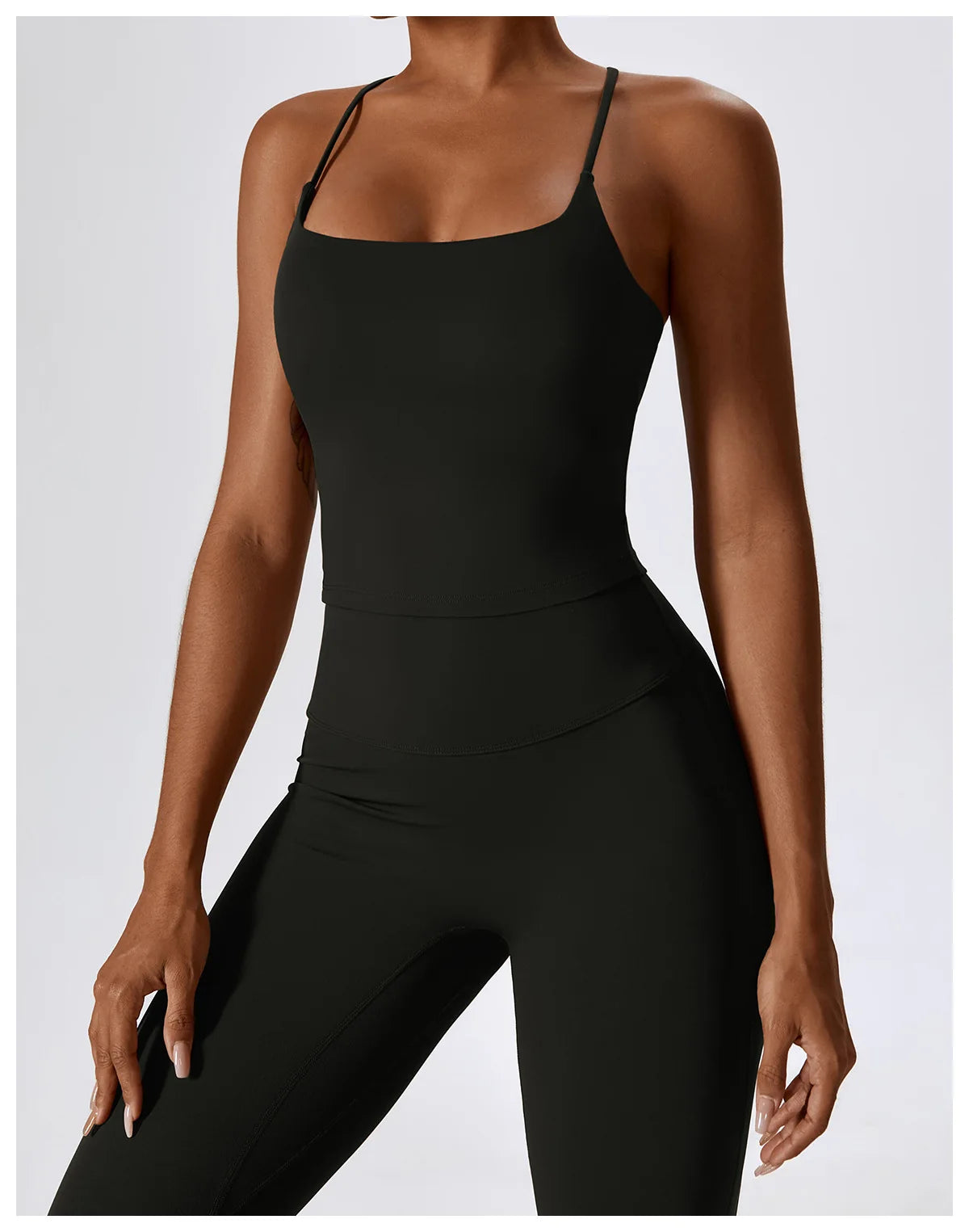 Women Tracksuit Yoga Set Crop Leggings