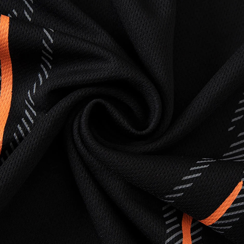 Men Sports Set Mesh Shirt Shorts