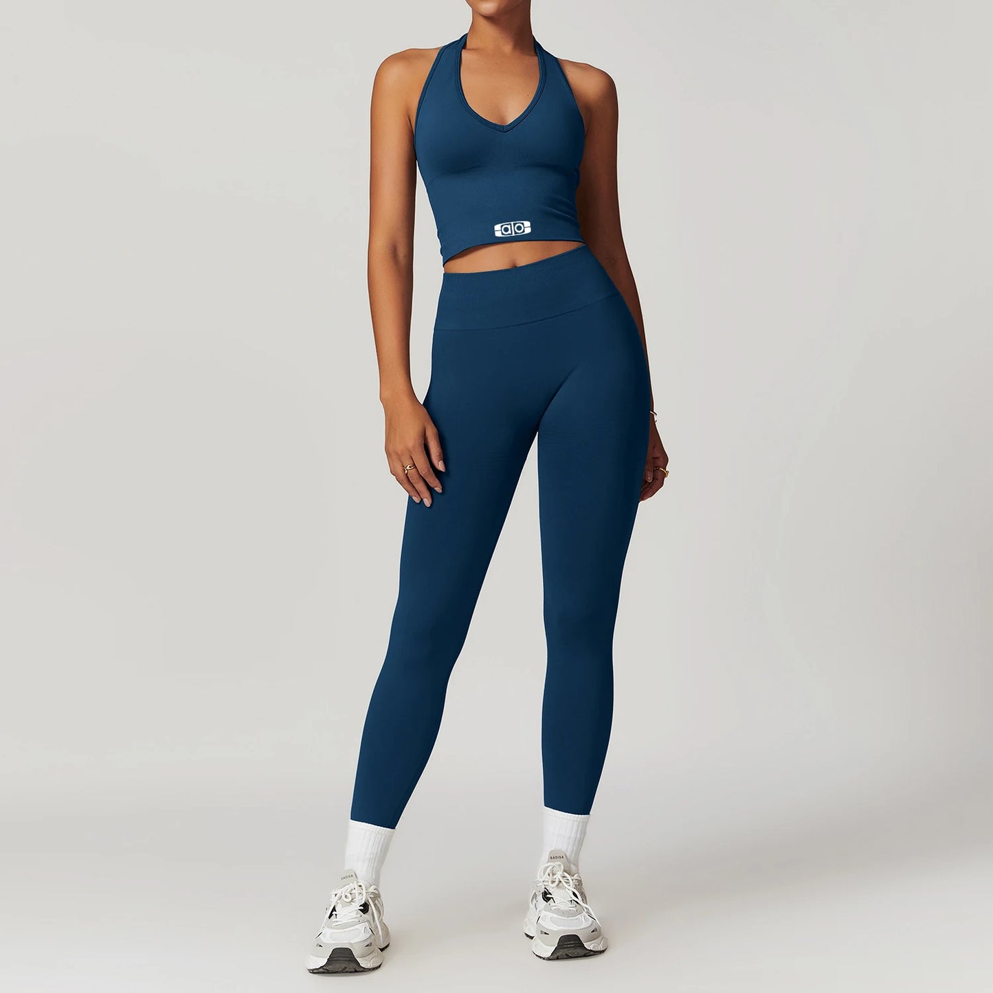 Women Yoga Set Seamless Backless