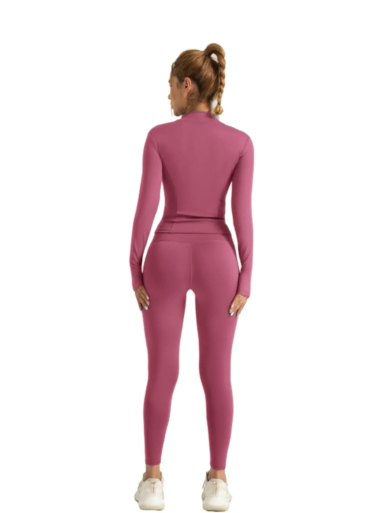 Women Tracksuit Zip Jacket Leggings Set