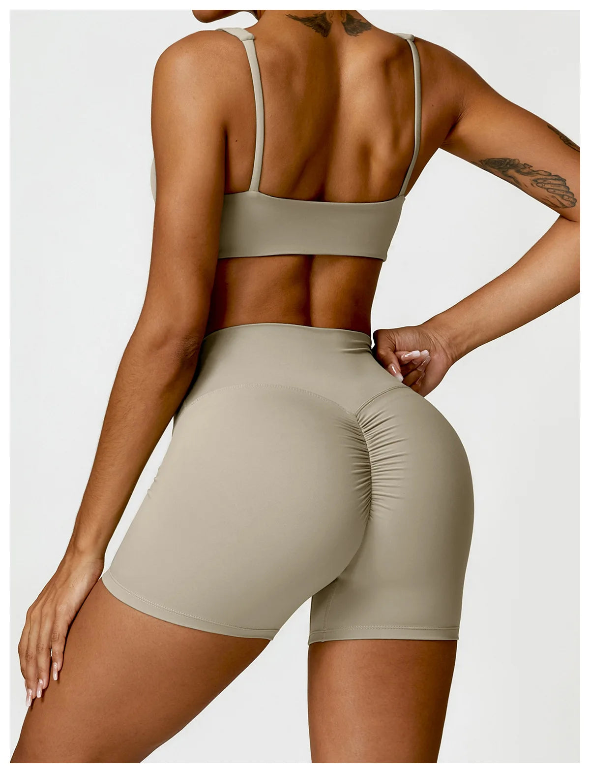 Women Yoga Set Long Sleeve Bra Leggings